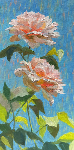 Anniversary Roses - Original Oil Painting