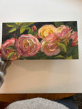 Frontyard Roses - Original Oil Painting