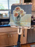 Roses in Heath Bud Vase - Original Oil Painting