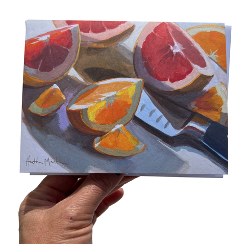 Cut Oranges and Grapefruit Card