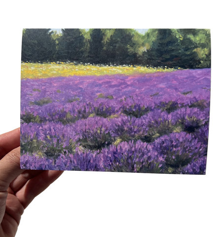 Lavender Field Card