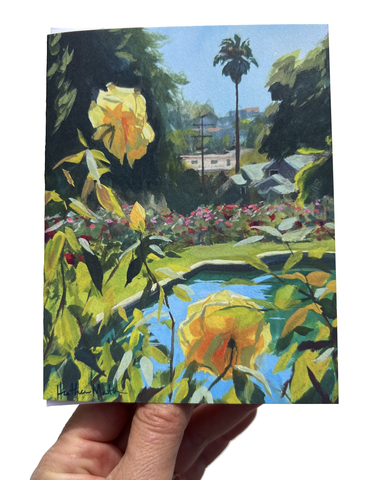 Roses by the Pond Card